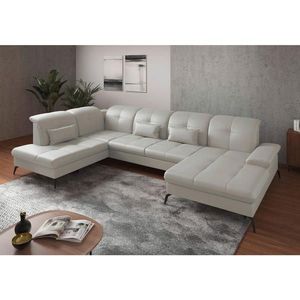 Sit & More SEDACIA SÚPRAVA, textil, koža, biela vyobraziť