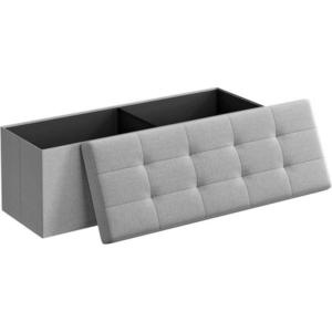 ÚLOŽNÝ BOX NA SEDENIE, textil, kompozitné drevo, 110/38/38 cm vyobraziť