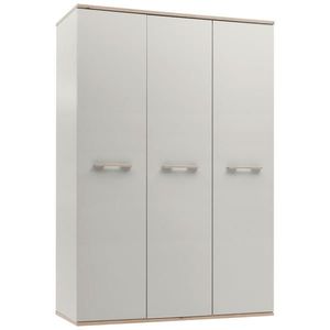 Venda SKRIŇA S OTOČNÝMI DVERAMI, farba duba, svetlosivá, 138/203/61, 5 cm vyobraziť