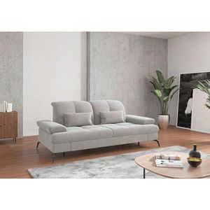 Sit & More TROJMIESTNA POHOVKA, textil, strieborná vyobraziť