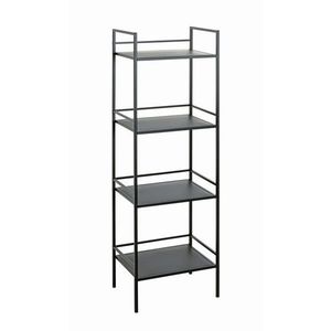 REGÁL, čierna, oceľ, 40/128/30 cm vyobraziť