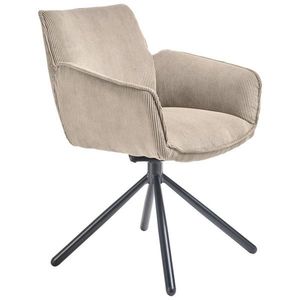 SetOne by Musterring STOLIČKA S PODRÚČKAMI, kord, écru vyobraziť