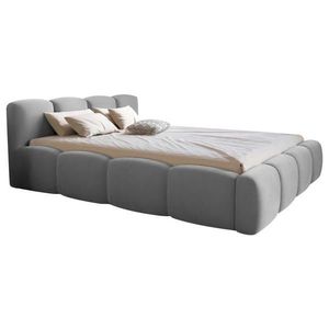 Carryhome ČALÚNENÁ POSTEĽ, 140/200 cm, svetlosivá vyobraziť