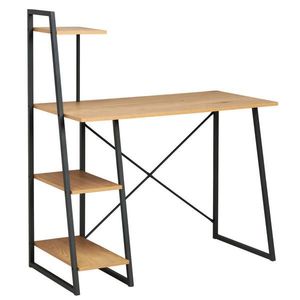 MID.YOU PÍSACÍ STÔL, čierna, farba duba, 102/117/50 cm vyobraziť