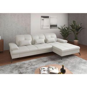 Sit & More ROHOVÁ SEDAČKA, textil, koža, biela vyobraziť