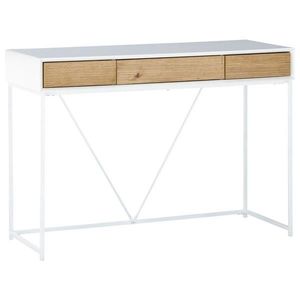 KONZOLOVÝ STOLÍK, biela, farba duba, drevo, kov, kompozitné drevo, 110/40/77 cm vyobraziť