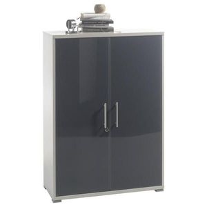 Livetastic KANCELÁRSKA SKRIŇA, grafitová, svetlosivá, vyobraziť