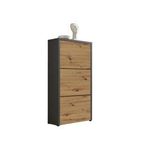 MID.YOU VÝKLOPNÁ SKRINKA NA TOPÁNKY, antracitová, dub artisan, 61/115/25 cm vyobraziť