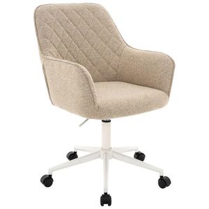 Xora OTOČNÁ STOLIČKA, tkaná textília, prírodná farba, biela vyobraziť