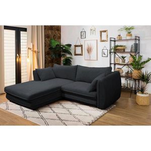 MID.YOU ROHOVÁ SEDAČKA, textil, čierna vyobraziť