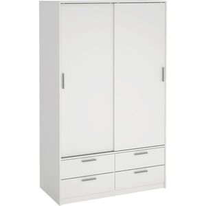 MID.YOU SKRIŇA S POSUVNÝMI DVERAMI, biela, 121, 2/200/60, 3 cm vyobraziť