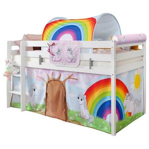 MID.YOU VYVÝŠENÁ POSTEĽ, 90/200 cm biela vyobraziť