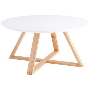 MID.YOU KONFERENČNÝ STOLÍK, biela, farba duba, drevo, kompozitné drevo, 80/39/80 cm vyobraziť