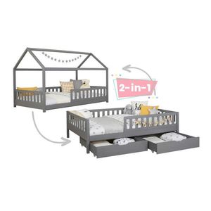 MID.YOU POSTEĽ S ÚLOŽNÝM PRIESTOROM, 90/200 cm svetlosivá vyobraziť