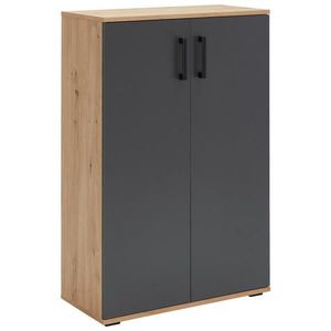 Xora SKRINKA NA TOPÁNKY, antracitová, dub artisan, 70/106/29, 5 cm vyobraziť