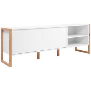 MID.YOU TV DIEL, biela, dub artisan, 160/55/40 cm vyobraziť