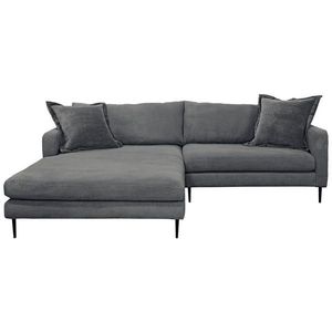 P & B ROHOVÁ SEDAČKA, textil, grafitová vyobraziť