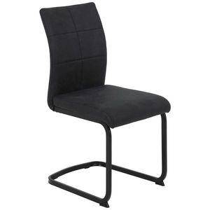 Carryhome STOLIČKA S PRUŽNÝM PODNOŽÍM, mikrovlákno, antracitová vyobraziť