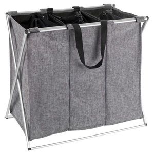 KÔŠ NA BIELIZEŇ, sivá, hliníková vyobraziť