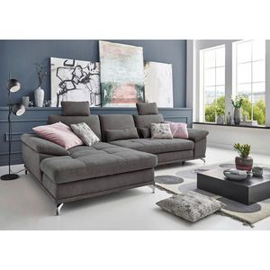 Sit & More ROHOVÁ SEDAČKA, textil, sivá vyobraziť