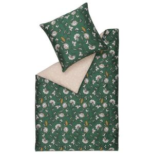 Esprit OBOJSTRANNÁ POSTEĽNÁ BIELIZEŇ, satén, zelená, prírodná farba, béžová, 135/200 cm vyobraziť