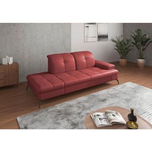 Sit & More LEŇOŠKA, textil, koža, červená vyobraziť