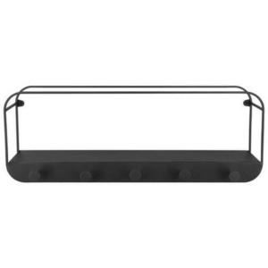 NÁSTENNÝ REGÁL, čierna vyobraziť