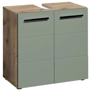 Xora SKRINKA POD UMÝVADLO, zelená, farba duba, 60/62/31 cm vyobraziť