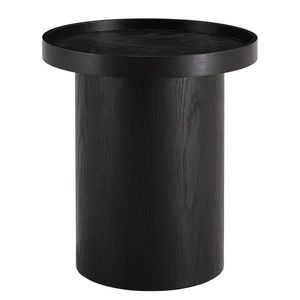 home24 PRÍRUČNÝ STOLÍK, dub, čierna vyobraziť