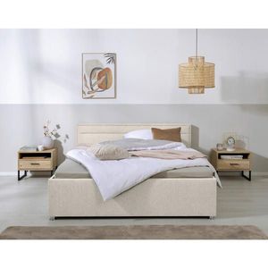 MID.YOU ČALÚNENÁ POSTEĽ, 160/200 cm, prírodná farba vyobraziť