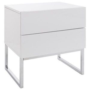 Livetastic NOČNÝ STOLÍK, biela, chrómová, 50/50/40 cm vyobraziť