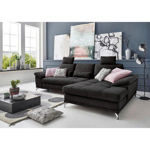 Sit & More ROHOVÁ SEDAČKA, textil, čierna vyobraziť