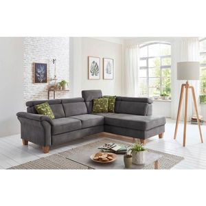 Sit & More ROHOVÁ SEDAČKA, textil, antracitová vyobraziť