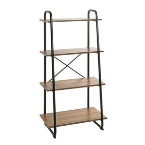 Carryhome REGÁL, čierna, farba duba, 60/128/36 cm vyobraziť