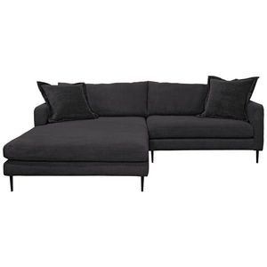 P & B ROHOVÁ SEDAČKA, textil, čierna vyobraziť