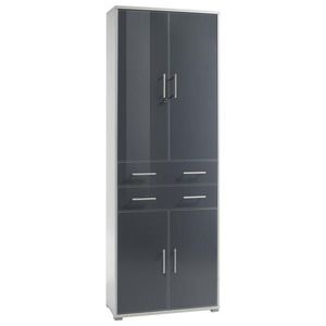 Livetastic KANCELÁRSKA SKRIŇA, grafitová, svetlosivá, 79/220/35 cm vyobraziť