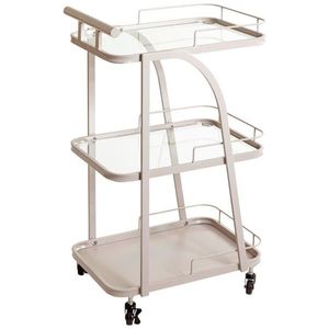SERVÍROVACÍ VOZÍK, svetlosivá, 35/45/79 cm vyobraziť