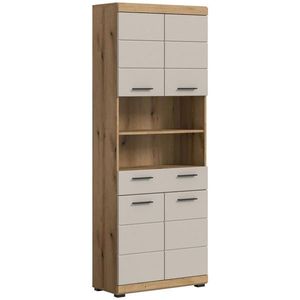 MID.YOU VYSOKÁ SKRINKA, kašmírová, prírodná farba, 74/191/31 cm vyobraziť