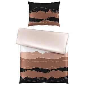 Novel POSTEĽNÁ BIELIZEŇ, satén, čierna, biela, taupe, 140/200 cm vyobraziť