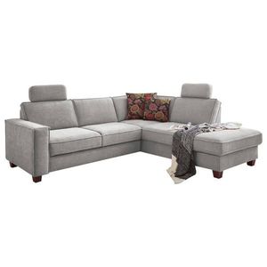 Sit & More ROHOVÁ SEDAČKA, textil, svetlosivá vyobraziť