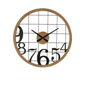 NÁSTENNÉ HODINY čierna 60/3.5/60 cm vyobraziť