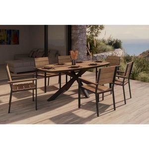 Ambia Garden ZÁHRADNÝ STÔL, kov, plast, 201/75/100 cm vyobraziť