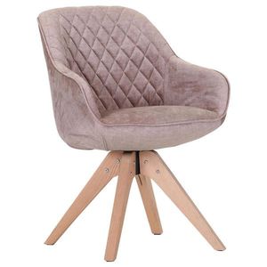 Landscape STOLIČKA S PODRÚČKAMI, plochá tkanina, farba duba, svetlohnedá vyobraziť