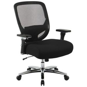 Venda OTOČNÁ STOLIČKA, sieťovina, čierna, chrómová vyobraziť