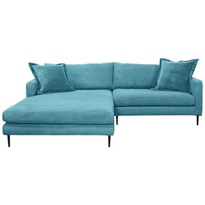 P & B ROHOVÁ SEDAČKA, textil, svetlomodrá vyobraziť