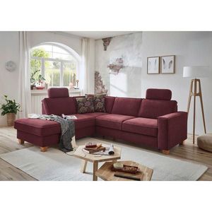 Sit & More ROHOVÁ SEDAČKA, textil, tmavočervená vyobraziť