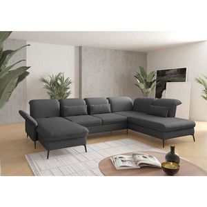 Sit & More SEDACIA SÚPRAVA, textil, tmavosivá vyobraziť