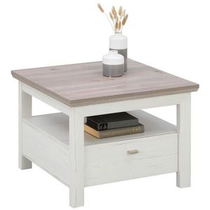 Hom`in PRÍRUČNÝ STOLÍK, sivá, biela vyobraziť