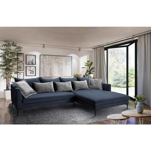 Livetastic ROHOVÁ SEDAČKA, textil, tmavomodrá vyobraziť