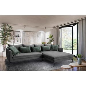 Livetastic ROHOVÁ SEDAČKA, textil, tmavosivá vyobraziť